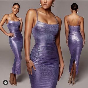 JLUXLABEL Purple bodycon dress